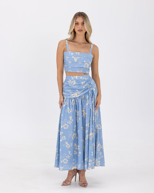 Ralene Set-Blue Flower