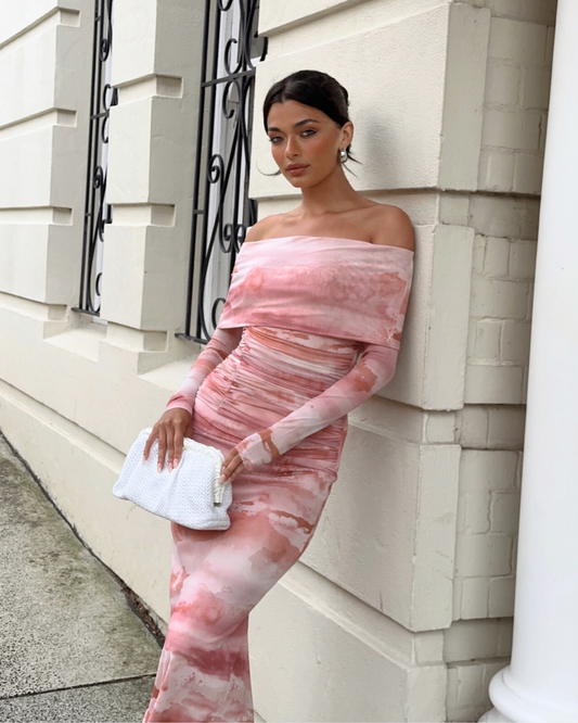 Audrey Dress-Pink