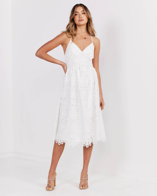 Norah Dress-White