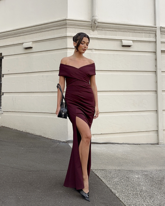 Briana Dress-Mahogany
